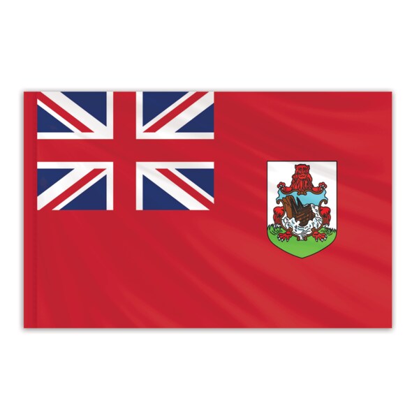 Global Flags Unlimited Bermuda Indoor Nylon Flag 5'x8' 201296